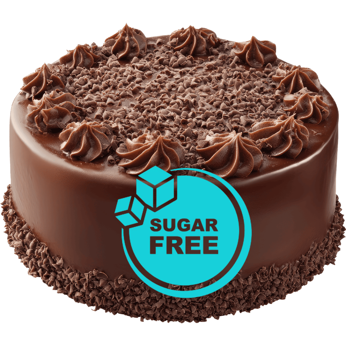 Sugar-free fitness chocolate cake
